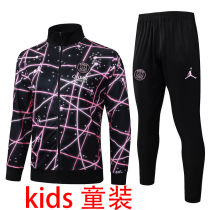 2025/26  PSG Black Kids Jacket Tracksuit 喷墨