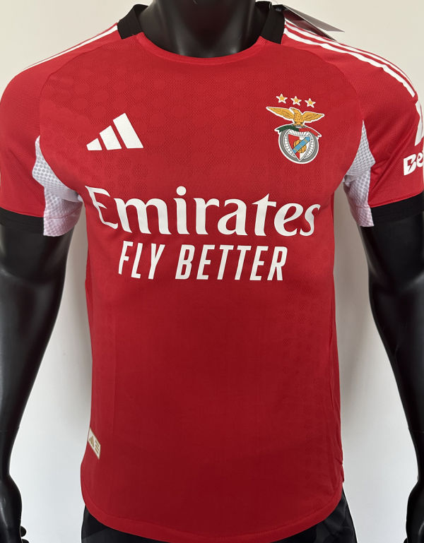 2025/26 Benfica Home Red Player Version Soccer Jersey
