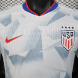 2025/26 U.S Home White Player Version Soccer Jersey 带星