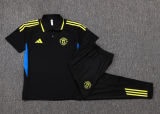 2025/26 M Utd Black POLO Training Tracksuit