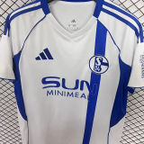 2025/26 Schalke 04 Away White Fans Soccer Jersey