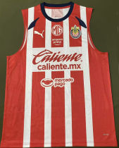 2025/26 Chivas Home Red White Vest Jersey