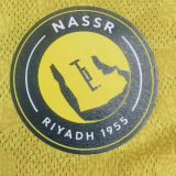 2025/26 Al Nassr Home Yellow Player Version Soccer Jersey