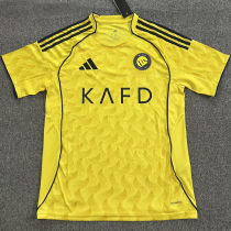 2025/26 Al Nassr Home Yellow Fans Soccer Jersey