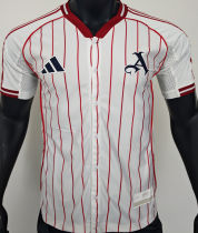 2025/26 ARS White Baseball Player Version T-Shirt  硅胶版