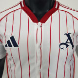 2025/26 ARS White Baseball Player Version T-Shirt  硅胶版