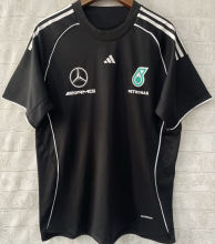 2025/26 Mercedes AMG Petronas F1 Black Team T-Shirt  圆领