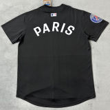 2025/26 PSG Black Baseball T-Shirt