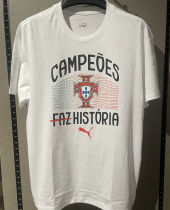 2025/26 Portugal CHAMPIONS White Pure Cotton Jersey