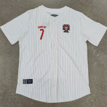 2025/26 Portugal White Baseball T-Shirt