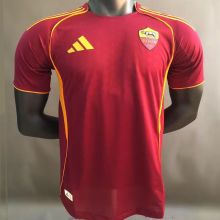 2025/26 Roma Home Red Player Version Soccer Jersey