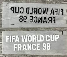 FIFA WORLD CUP FRANCE 98 Chest Final Small Print 用胸前小字 (You can buy it alone OR tell us which jersey to print it on. )