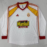 1999/2000 Galatasaray Away White Retro Soccer Long Sleeve Jersey