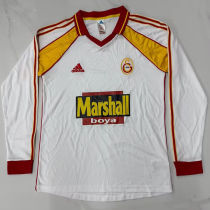 1999/2000 Galatasaray Away White Retro Soccer Long Sleeve Jersey