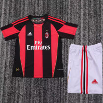 2011/2012 AC Milan Home Retro Kids Soccer Jersey