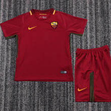 2017/2018 Roma Home Retro Kids Soccer Jersey