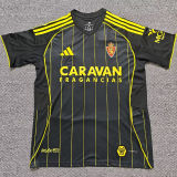 2025/26 Zaragoza Away Black Fans Soccer Jersey