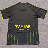 2025/26 Zaragoza Away Black Fans Soccer Jersey