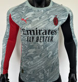 2025/26 AC Milan GK Player Version Long Sleeve Soccer Jersey