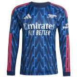 2025/26 ARS Away Blue Fans Long Sleeve Soccer Jersey