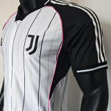 2025/26 JUV White Baseball Player Version T-Shirt  硅胶版