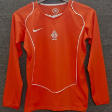 2004 NL Home Orange Retro Long Sleeve Soccer Jersey