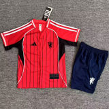 2025/26 M Utd Red Baseball Kids T-Shirt
