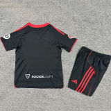 2025/26 Sevilla FC Third Black Kids Soccer Jersey