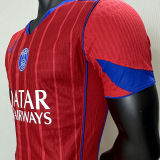 2025/26 PSG Third Red Player Version Soccer Jersey