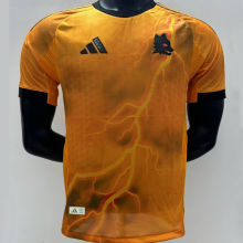 2025/26 Roma Away Orange Player Version Soccer Jersey