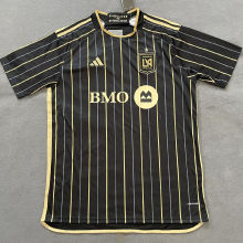 2025/26 Los Angeles Home Black Fans Soccer Jersey 队微上带星