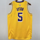 Lakers AYTON #5 Yellow NBA Jersey