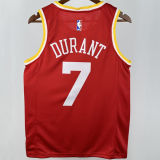 Rockets DURANT #7 Red Retro NBA Jersey