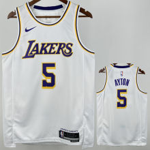 Lakers AYTON #5 White NBA Jersey