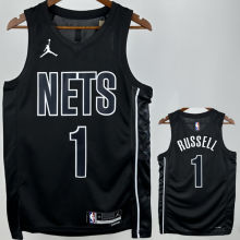 Nets RUSSELL #1 Black NBA Jerseys
