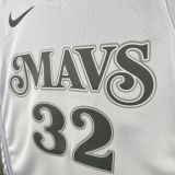 Mavericks FLAGG #32 White City Edition NBA Jersey