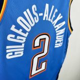 Thunder GILGEOUS-ALEXANDER #2 Blue NBA Jersey