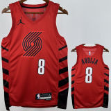Trail Blazers AVDIJA #8 Red NBA Jersey