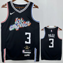 Clippers PAUL #3 Black City Edition NBA Jersey