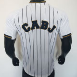 2025/26 Boca White Baseball Player Version T-Shirt  硅胶版
