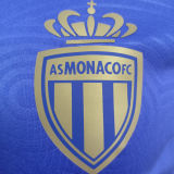 2025/26 Monaco Away Blue Player Version Soccer Jersey