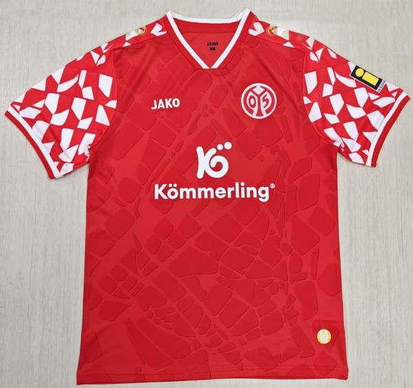2025/26 Mainz 05 Home Red Fans Soccer Jersey 美因茨