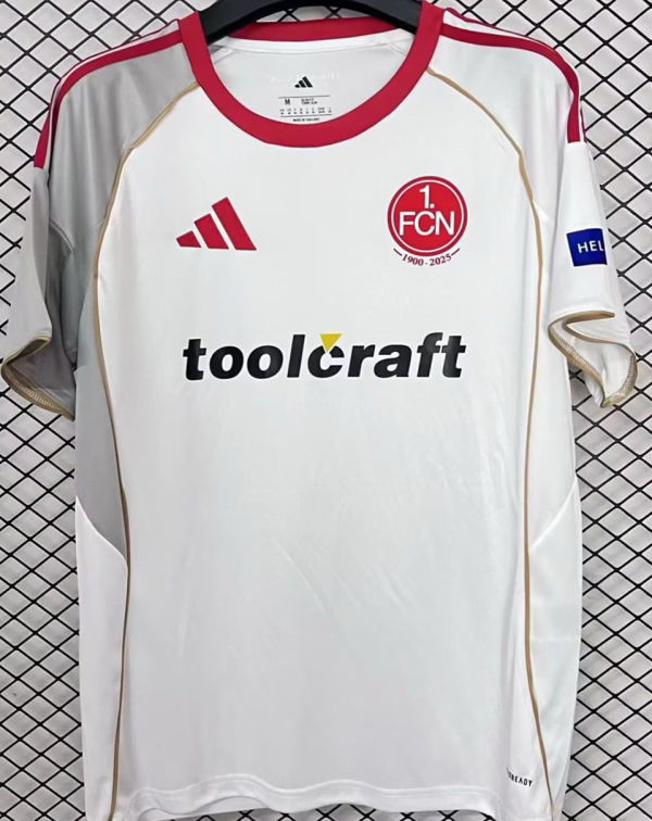 2025/26 1. FC Nürnberg Away Fans Soccer Jersey  纽伦堡