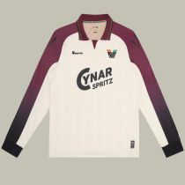 2025/26 Venezia FC Away White Long Sleeve Soccer Jersey 带胸前广告 CYNAR SPRITZ