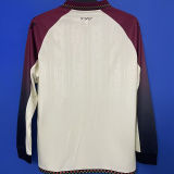 2025/26 Venezia FC Away White Long Sleeve Soccer Jersey 带胸前广告 CYNAR SPRITZ
