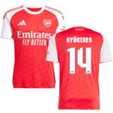 GYÖKERES #14 ARS 1:1 Quality Home Red Fans Soccer Jersey 2025/26 (UCL Font 欧冠字体 ) ★★