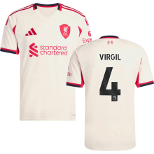VIRGIL #4 LFC 1:1 Away Fans Jersey 2025/26 (League Font 联赛字体 ) ★★