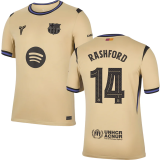 RASHFORD # 14 BA 1:1 Quality Away Fans Soccer Jersey 2025/26 (UCL Font 欧冠字体 有号下广告) ★★