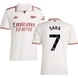 SAKA #7 ARS 1:1 Quality Third Fans Soccer Jersey 2025/26 (League Font 联赛字体 ) ★★
