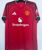 BFERNANDES #8 M Utd 1:1 Quality Home Fans Soccer Jersey 2025/26 (League Font 联赛字体 ) ★★